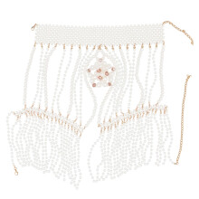 1St Multilayer Body Chain Wit ABS Parel Ketting Vrouwen
