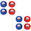 4 Sets Tabletop Football Game Sliding Beads Desktop Balls Accessories 6