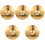 5Pcs Practice Drum Cymbal Splash Metal Instrument Set 5
