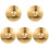 5Pcs Practice Drum Cymbal Splash Metal Instrument Set 4