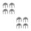 8 Pcs C-Shape Latch Clamp Adjustable Walking Stick Buckle Clips 11