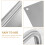 5Pcs Commercial Door Handle Pull Push Plate For Closet 11