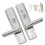 2 Sets Stainless Steel Mute Door Handle For Indoor Entry Pull Knob 9