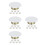 32Pcs White Flat Iron Fire Sprinkler Cover Plate Concealed Ceiling Use 4