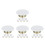 32Pcs White Flat Iron Fire Sprinkler Cover Plate Concealed Ceiling Use 5