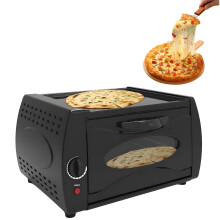 Oven Mini Pizza Maker 2100W Electric Mini Pizza Oven With Temperature Control Glass Viewing Window For Home Kitchen