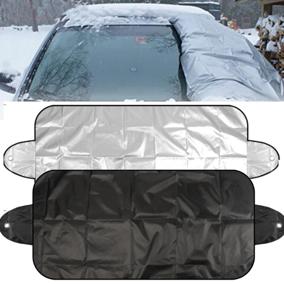 360 All-Weather Windshield Sunshade Ice Cover All Seasons Windshield Protector 1Pcs Silver 9354506158040