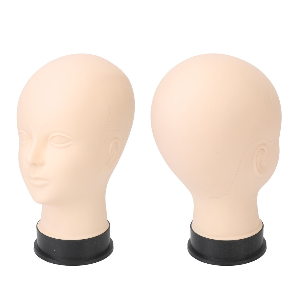 Makeup Practice Head Silicone Lash Mannequin with Realistic Skin & PVC Base