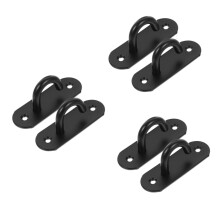 Wall Mounted Exercise Anchor Hanger Hook - Stainless Steel 304, Black, 10.00x4.40x3.30 cm, 3 Pcs, For Resistance Bands, Ceiling Hook And Wall Hook