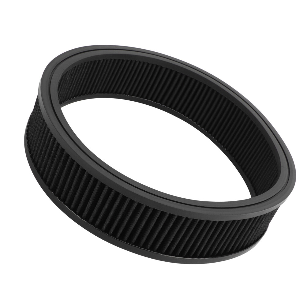 Ford-Compatible High Flow Round Air Filter Washable & Reusable Color Black 8741352189686