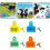 Veterinary Tags Orange 100-Piece Livestock Identification Tags Easy Application Sturdy 4