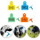 Veterinary Tags Orange 100-Piece Livestock Identification Tags Easy Application Sturdy 3