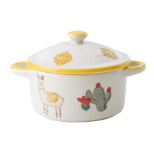 Ceramic Souffle Baking Bowls With Lid Fine Workmanship Safe For Ceramic Surfaces