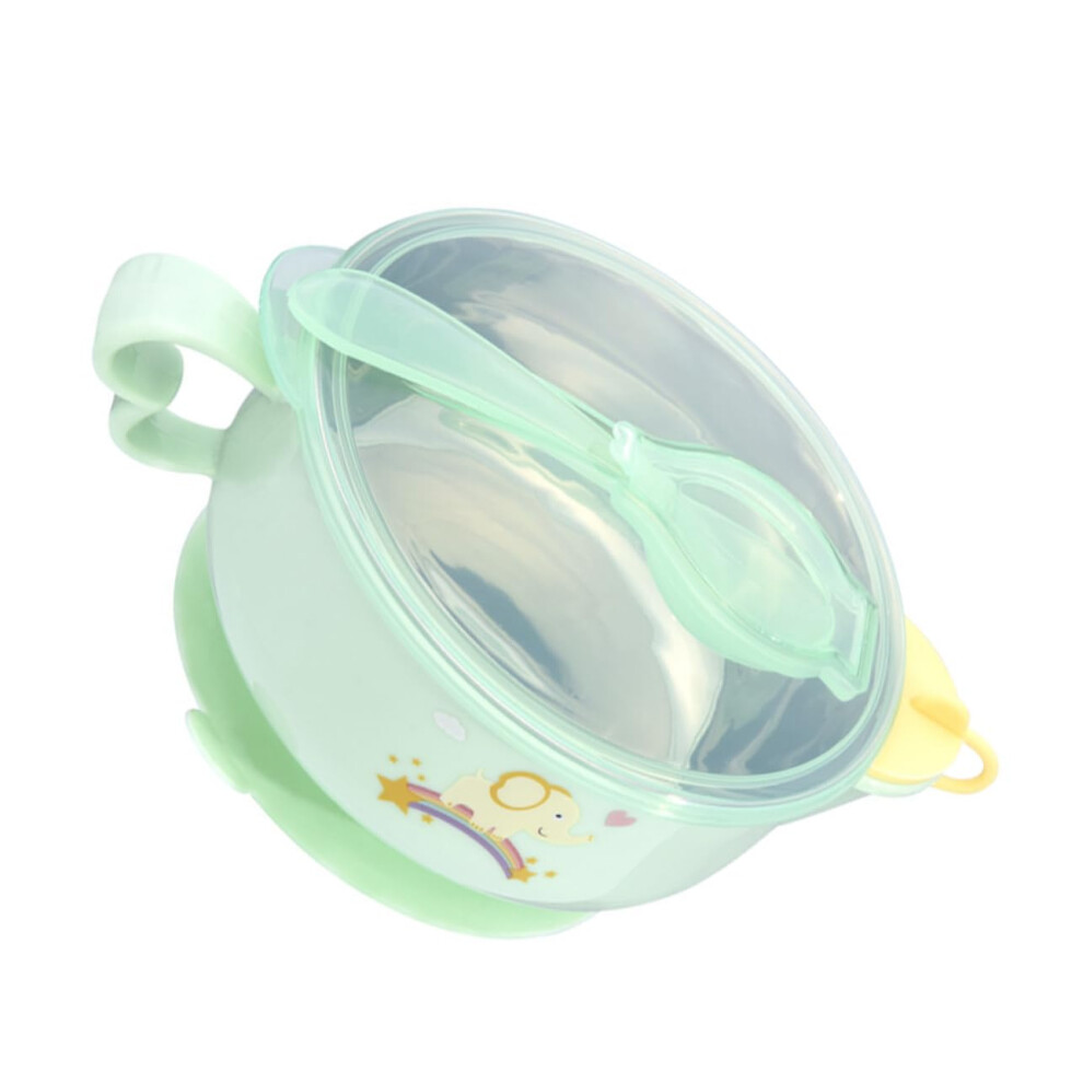 Suction Bowl With Spoon Training Set For Newborns Durable Portable Baby Feeding Bowl For Boys And Girls
