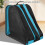 Ice Skate Bag Three-Layer Breathable Skates Storage Backpack Malachite Blue Adjustable Durable Travel 5