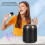 Wireless Karaoke Speaker RGB Light with 2 Microphones Bluetooth 5.3 Black 5