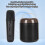 Wireless Karaoke Speaker RGB Light with 2 Microphones Bluetooth 5.3 Black 4