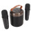 Wireless Karaoke Speaker RGB Light with 2 Microphones Bluetooth 5.3 Black 13