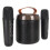 Wireless Karaoke Speaker RGB Light with 2 Microphones Bluetooth 5.3 Black 11