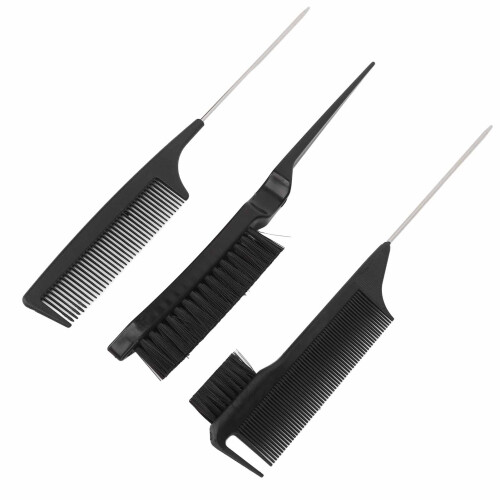 Doppelseitige Haarfärbebürste, Nylon-Rattenschwanzkamm