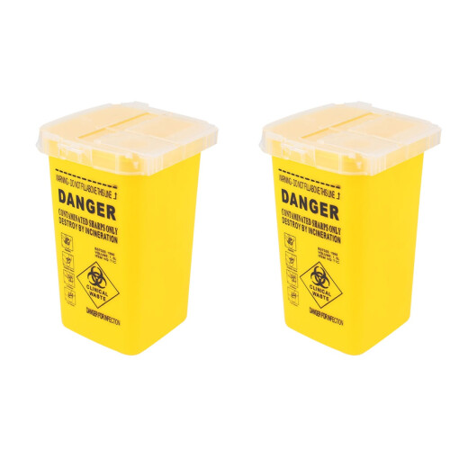 2St Gele Sharps Afvalcontainer, Compact En Voor En Thuis 1