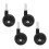 12 Pcs Replacement Plastic Wheels For Trend Stroller Walkers Black 1