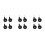 12 Pcs Replacement Plastic Wheels For Trend Stroller Walkers Black 10
