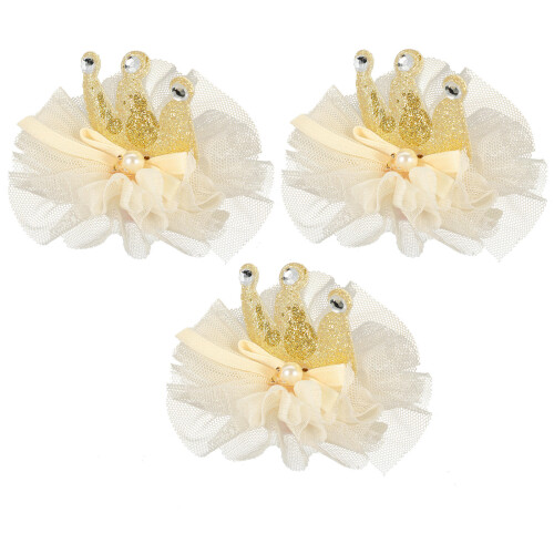 12Pièces Pinces Couronne Fille Décor Durable Chic