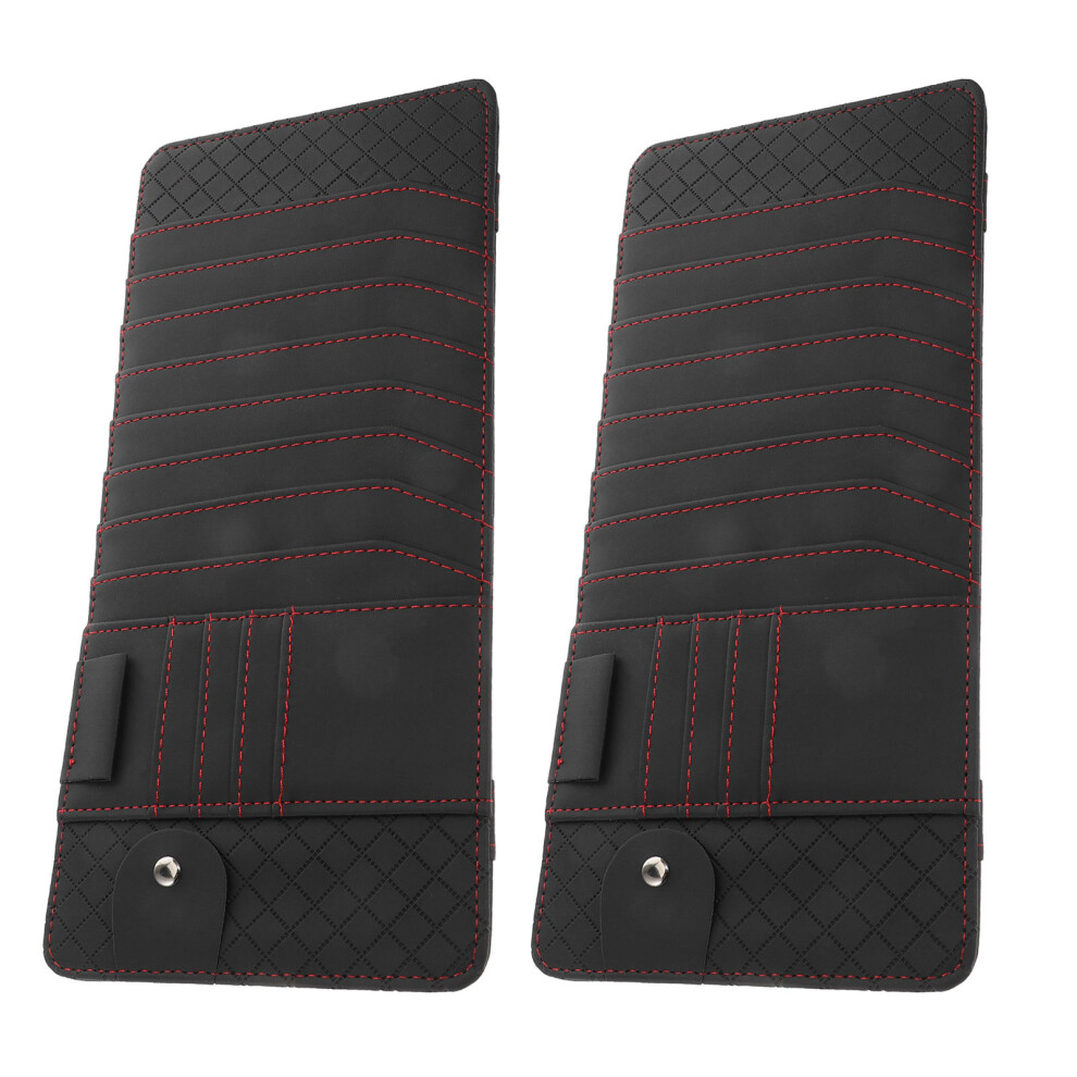 4 Pcs Car Cd Holder Visor Organizer For Up To 8 Dvd Storage-image-OPC-PKYJXDC-NEW