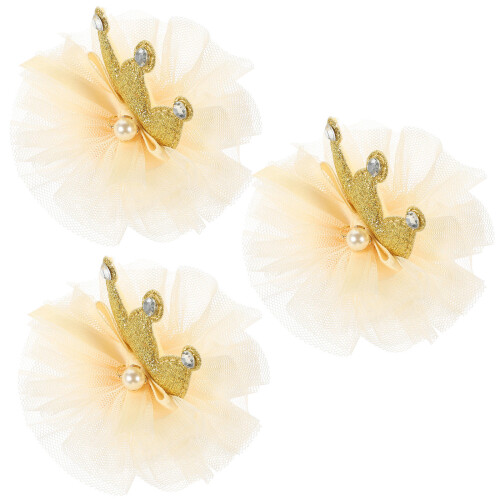 12Pièces Pinces Couronne Fille Décor Durable Chic 2