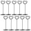 50 Pcs Table Number Clips Name Cards Picture Holders Menu Stands 3