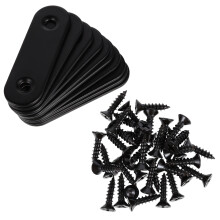 48 Pcs Straight Braces Furniture Bracket Fasteners Mending Fittings