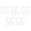 50 Pcs Acrylic Shoe Display Racks Sandal Sneaker Support Stands 6
