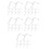 50 Pcs Acrylic Shoe Display Racks Sandal Sneaker Support Stands 5