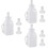 3 Sets Vertical Feeding Bottle With 2 Silicone Teat For Farmers White 6
