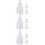 3 Sets Vertical Feeding Bottle With 2 Silicone Teat For Farmers White 8