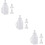 3 Sets Vertical Feeding Bottle With 2 Silicone Teat For Farmers White 9