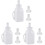 3 Sets Vertical Feeding Bottle With 2 Silicone Teat For Farmers White 2