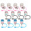 60 Pcs Reusable Straw Covers End Caps Protectors Decors 2