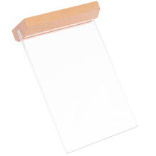 4Pcs Multi-Function Acrylic Sign Holder Clear with Wood Base