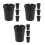 12Pièces Cendrier Auto Plastique Portable Noir Conception Compacte 4