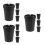 12Pièces Cendrier Auto Plastique Portable Noir Conception Compacte 7