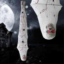 180cm Decorations, Outdoor Indoor Cocoon Corpse with Lighted Led Eye, Prop, Hanging Haunted Decorations