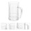 2Pcs 540Ml Transparent Beer Mug With Handle Anti-Fall Handgrip 9