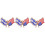 3Pcs Us Flag Badge Lapel Pin Double Flags Clothes Accessory 6