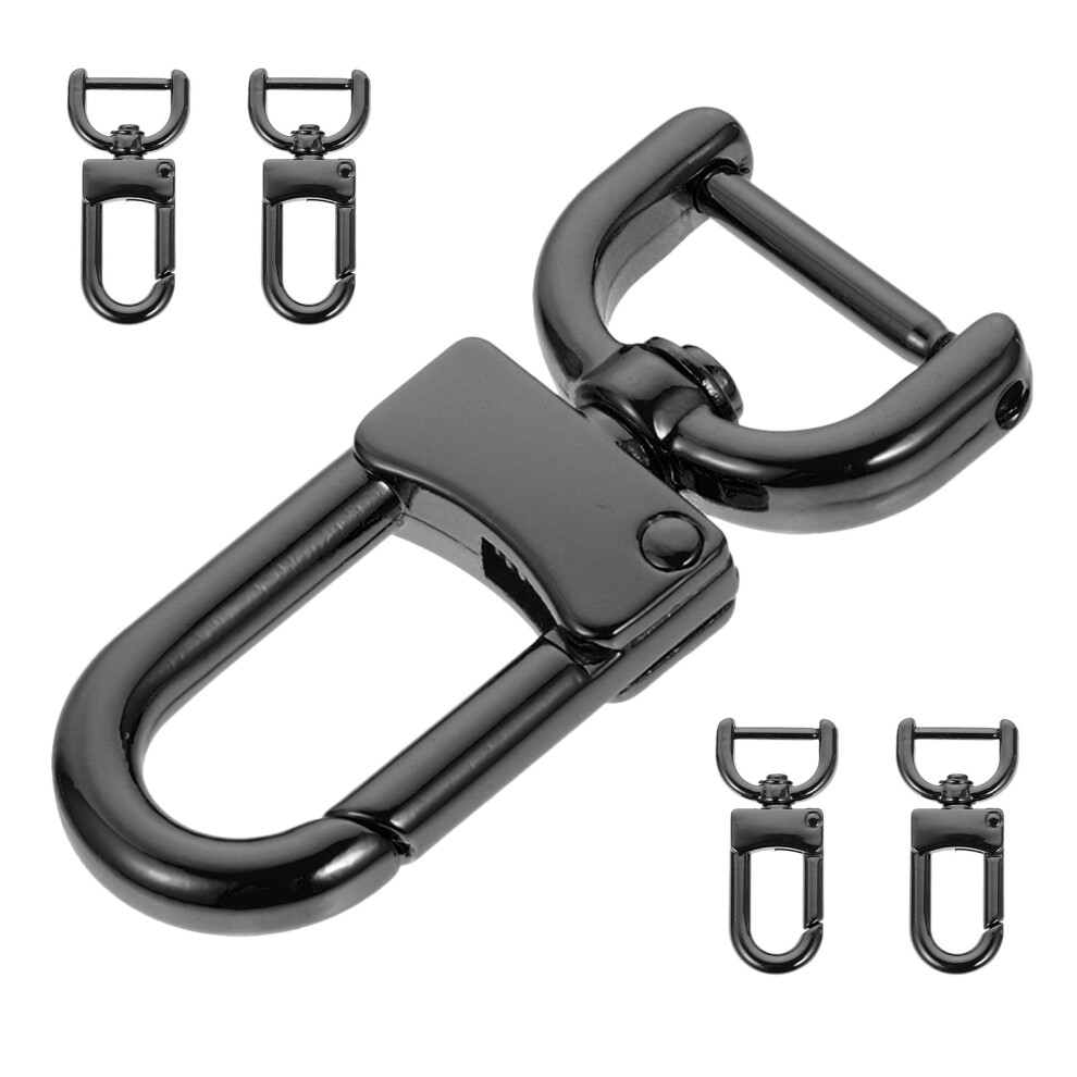10 Pcs Detachable Snap Hook Swivel Clasp Metal Lobster Clip Dark Grey-image-OPC-PKYJYB2-NEW