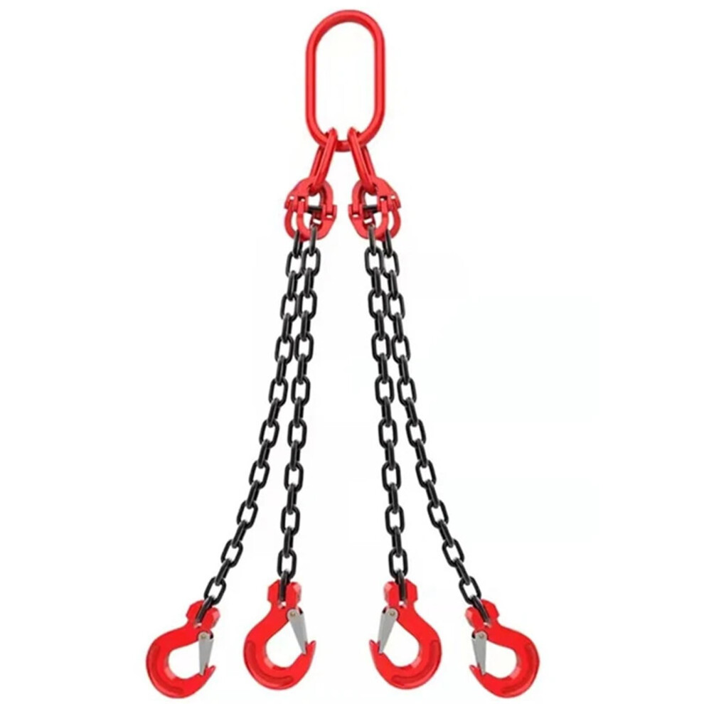 Sling Hook 3T 2M 4-Piece Chain Hoist Set With Lifting Chain And Tow Chain 9393856160518