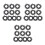 72Sets Heavy Duty Impact Wrench Socket Retainer Rings Assorted Colors 10
