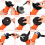 2Pcs Handheld Electric Angle Grinder With Grinding Wheels And 9