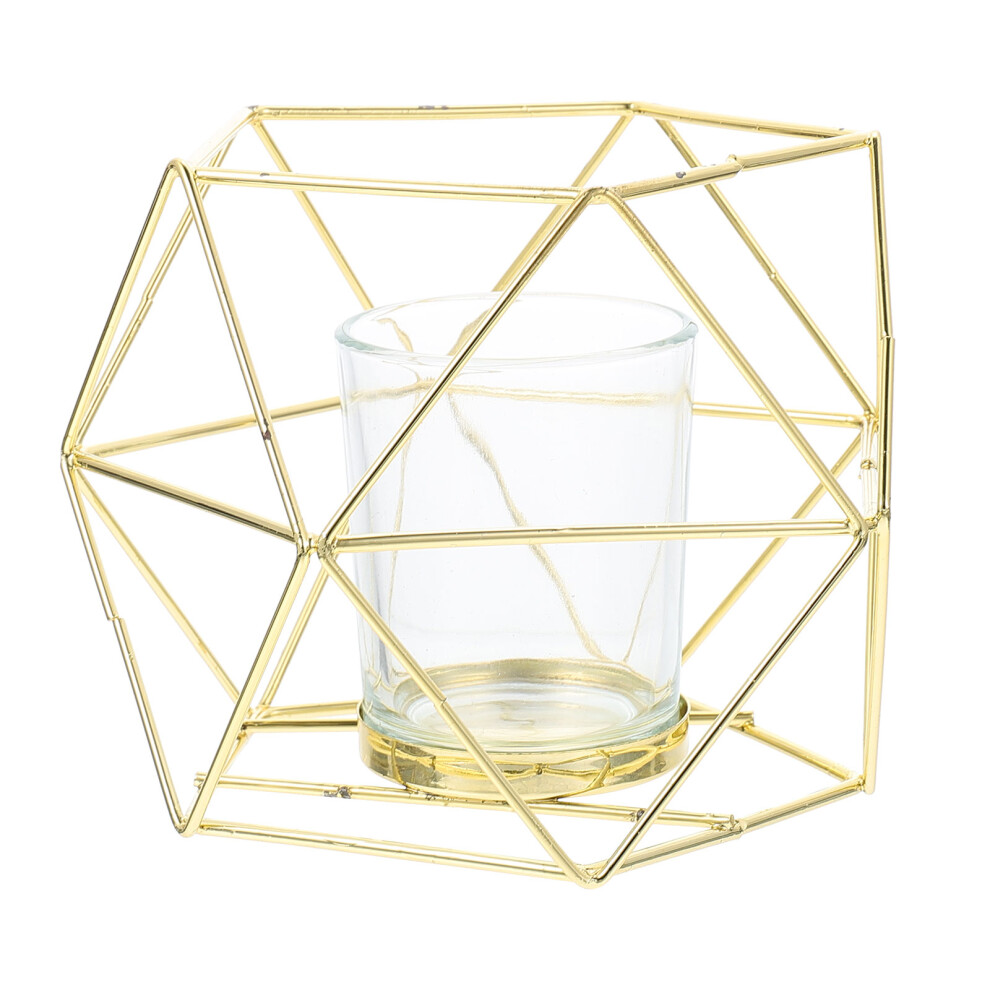 3 Sets Hollow-Out Iron Candle Stand With Cup-image-OPC-PKYJZPR-NEW